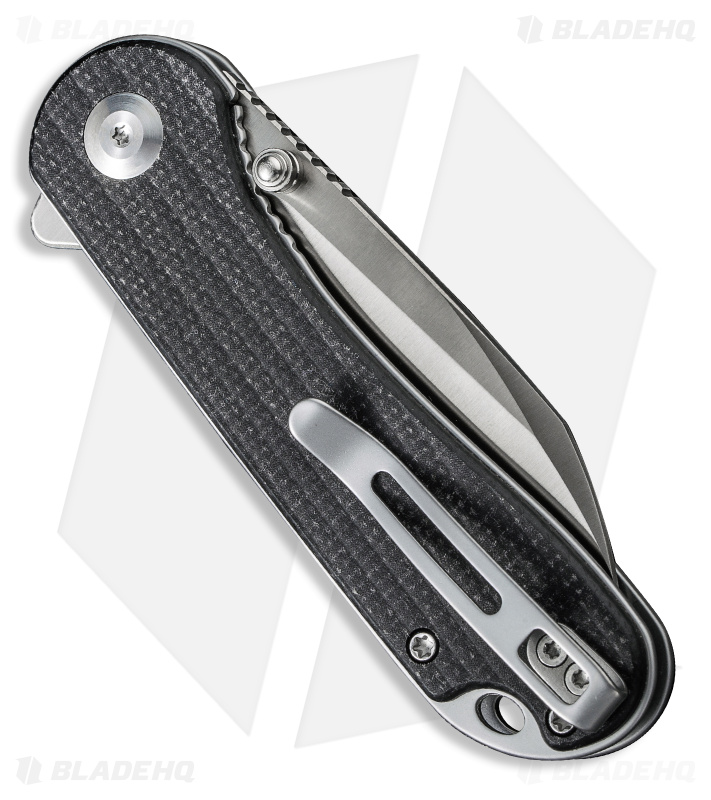 CIVIVI Elementum Wharncliffe Liner Lock Knife Blk Micarta (3" Satin) C18062AF-3