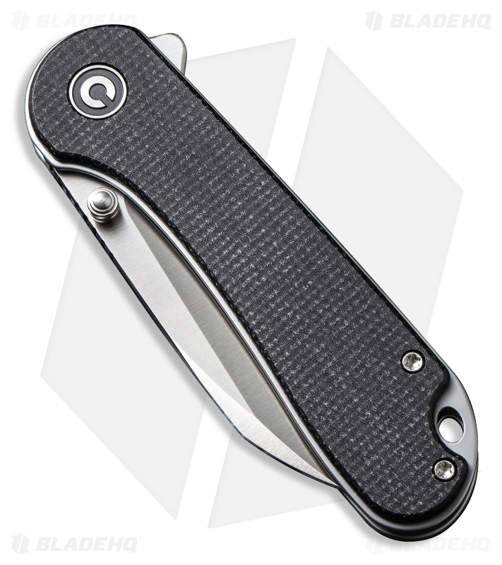 CIVIVI Elementum Wharncliffe Liner Lock Knife Blk Micarta (3" Satin) C18062AF-3