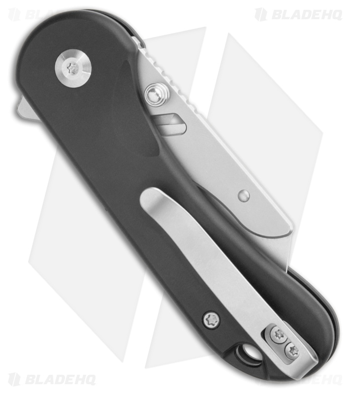 CIVIVI Elementum Utility Button Lock Knife Black Aluminum (2.5" Satin)