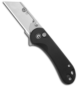 CIVIVI Elementum Utility Button Lock Knife Black Aluminum (2.5" Satin)
