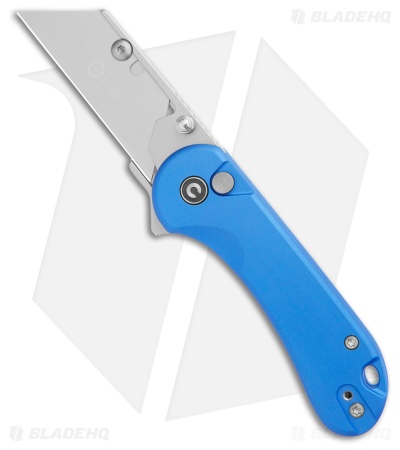 CIVIVI Elementum Utility Button Lock Knife Blue Aluminum (2.5" Satin)
