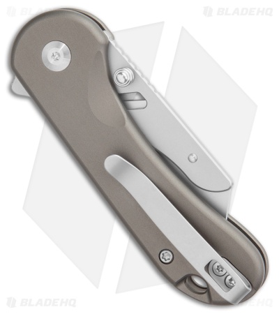 CIVIVI Elementum Utility Button Lock Knife Gray Aluminum (2.5" Satin)