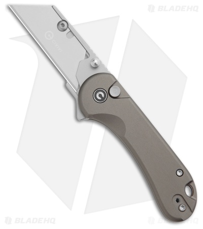CIVIVI Elementum Utility Button Lock Knife Gray Aluminum (2.5" Satin)