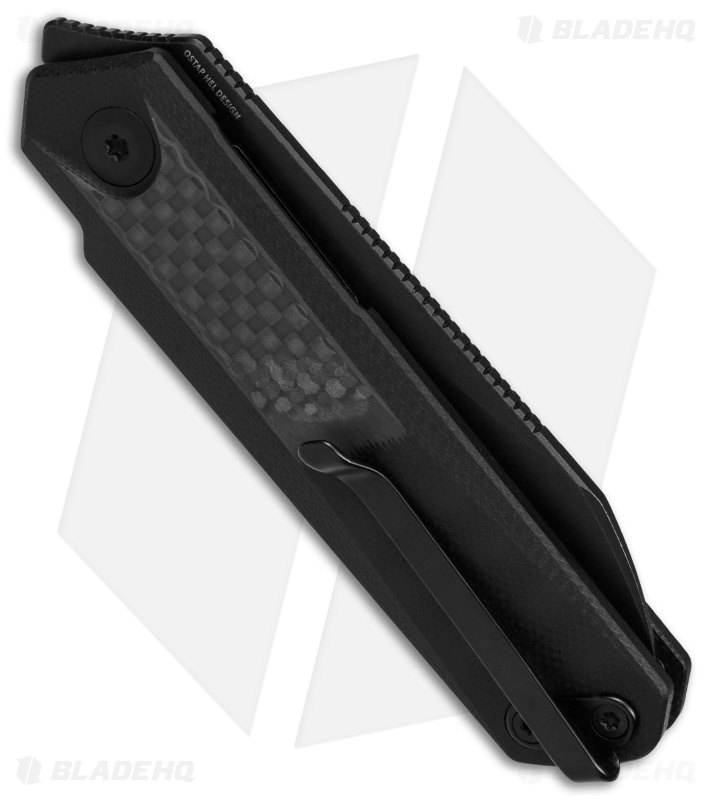 CIVIVI Ostap Hel Ki-V Plus Liner Lock Knife CF (2.5" Black SW ) C20005B-3