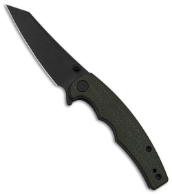 CIVIVI P87 Folder Liner Lock Knife Green Micarta (2.9" Black SW) C21043-3