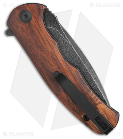 CIVIVI Mini Praxis Flipper Knife Guibourtia Wood (Damascus)