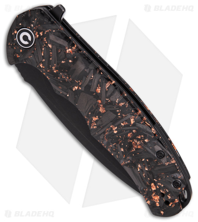 CIVIVI Praxis Flipper Liner Lock Knife Shredded Copper CF (3.75" Black SW)