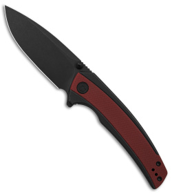 CIVIVI Teraxe Drop Point Frame Lock Knife Burgundy G-10 (3.5" Black SW) C20036-1