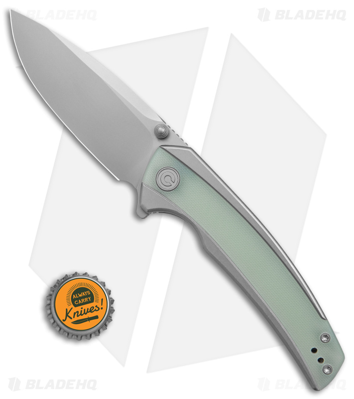 CIVIVI Teraxe Frame Lock Knife Jade G-10/Steel (3.5" Bead Blast) C20036-2
