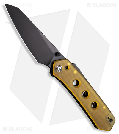 CIVIVI Vision FG Superlock Knife Gold Ultem (3.5" Black Stonewash) C22036-6