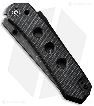 CIVIVI Vision FG Superlock Knife Black Canvas Micarta (3.5" Damascus) C22036-2