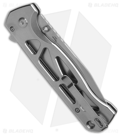 CJRB Cutlery Chord Button Lock Knife Skeletonized Steel (3.5" Satin)