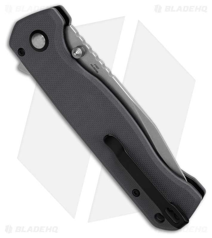 CJRB Cutlery Chord Button Lock Knife Gray G-10 (3.5" Satin)