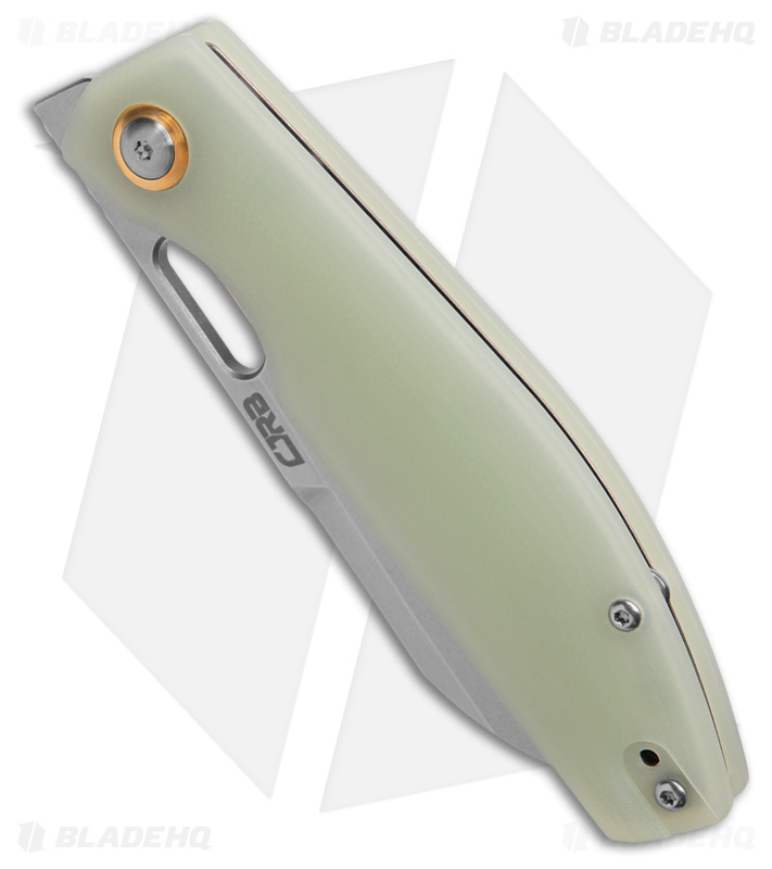 CJRB Cutlery Ekko Liner Lock Knife Jade G-10 (3.3" Stonewash)