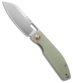 CJRB Cutlery Ekko Liner Lock Knife Jade G-10 (3.3" Stonewash)