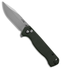 CJRB Cutlery Chord Button Lock Knife Green Micarta (3.5" Satin)