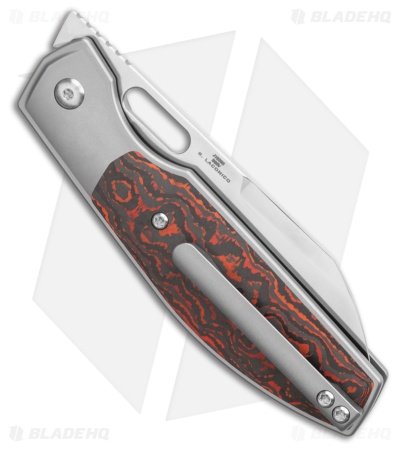 CJRB EKKO Button Lock Knife Fat Carbon/Titanium (3.23" Polish S90V)
