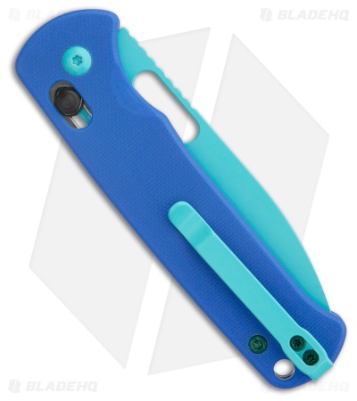 CJRB Hectare Crossbar Lock Knife Light Purple G-10 (3.2" Paint Spraying Blue)