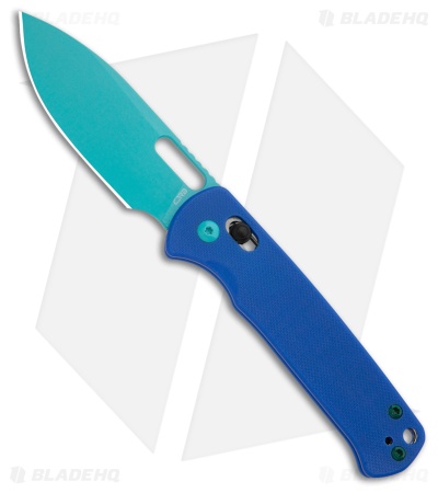 CJRB Hectare Crossbar Lock Knife Light Purple G-10 (3.2" Paint Spraying Blue)