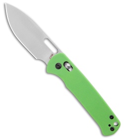 CJRB Hectare Crossbar Lock Knife Green G-10 (3.15" Polish AR-RPM9)