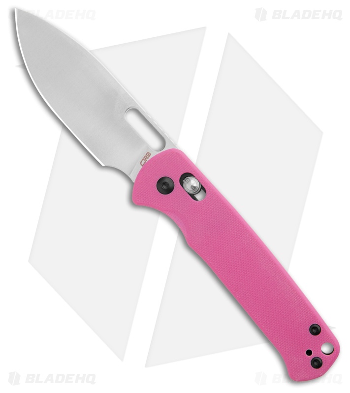 CJRB Hectare Crossbar Lock Knife Pink G-10 + Polish