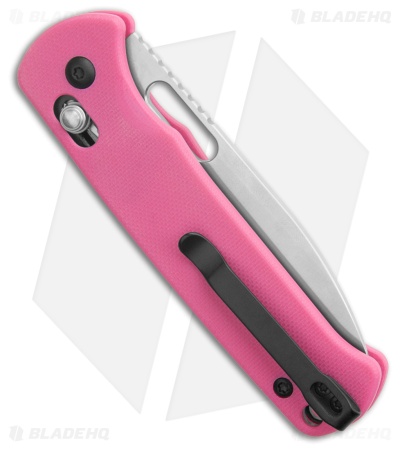 CJRB Hectare Crossbar Lock Knife Pink G-10 (3.15" Polish AR-RPM9)