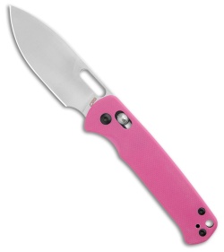 CJRB Hectare Crossbar Lock Knife Pink G-10 (3.15" Polish AR-RPM9)