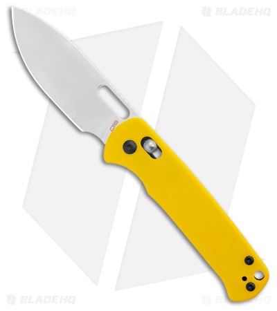 CJRB Hectare Crossbar Lock Knife Yellow G-10 (3.15" Polish AR-RPM9)