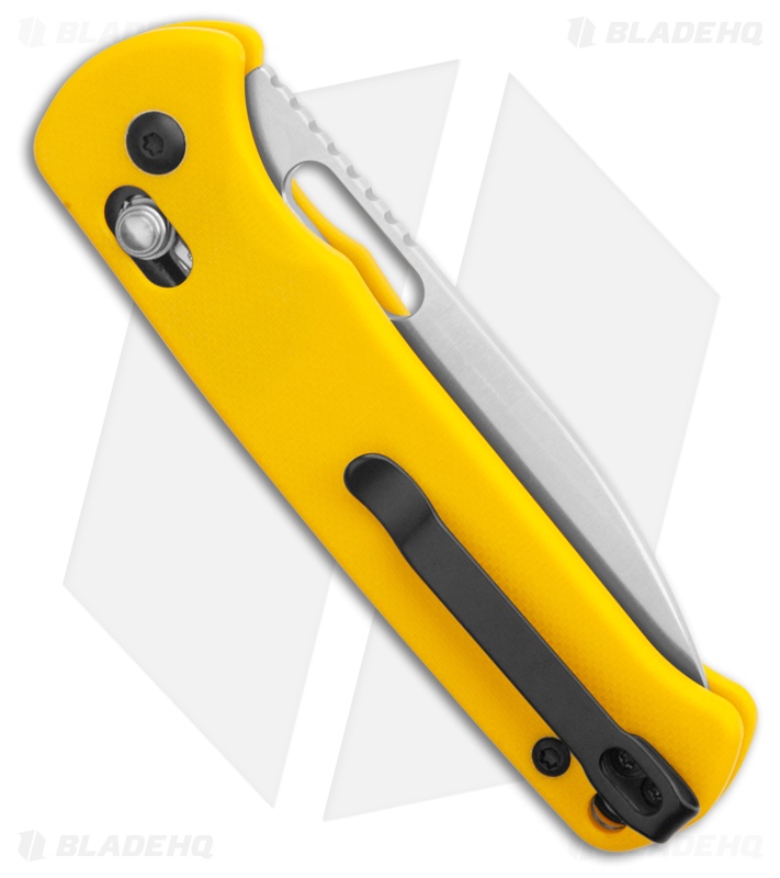 CJRB Hectare Crossbar Lock Knife Yellow G-10 (3.15" Polish AR-RPM9)