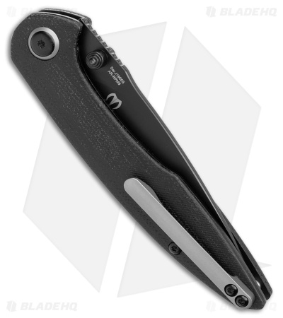 CJRB Dylan Mallery Small Centros Liner Lock Knife Black Micarta (2.9" PVD)