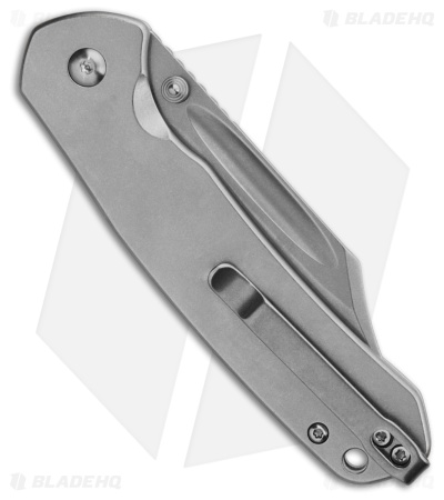 CJRB Cutlery Pyrite Bowie Button Lock Knife Steel (3.1" Stonewash)