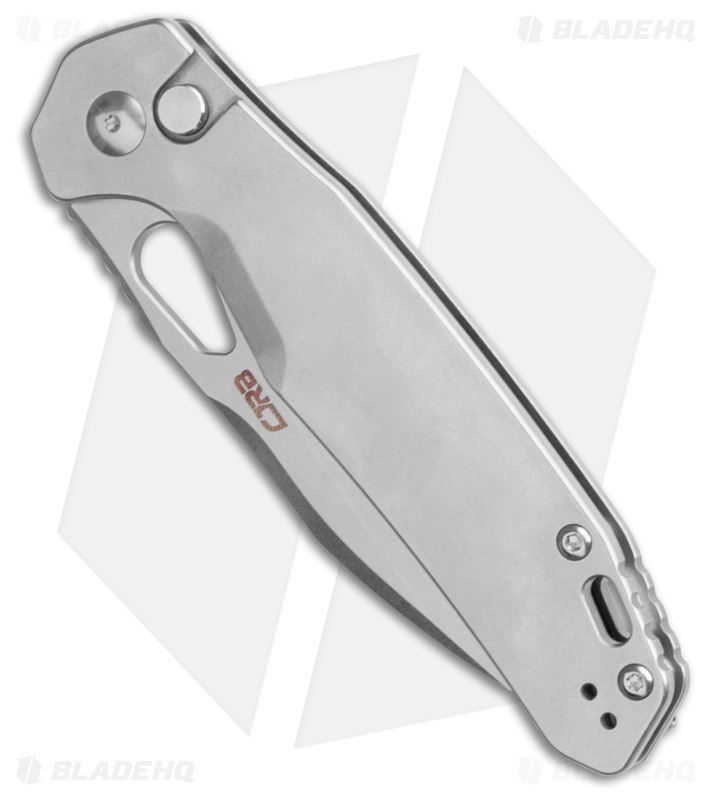 CJRB Frack Button Lock Knife SS (3.9" Stonewash AR-RPM9)
