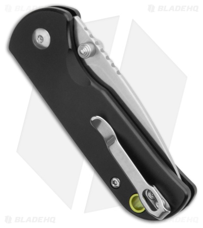 CJRB Cutlery Mica Button Lock Knife Black Aluminum (2.4" Satin AR-RPM9)