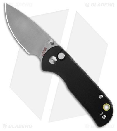 CJRB Cutlery Mica Button Lock Knife Black Aluminum (2.4" Satin AR-RPM9)