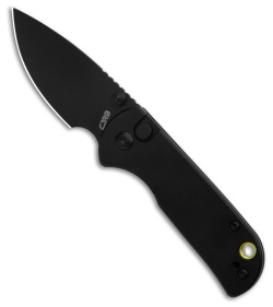 CJRB Cutlery Mica Button Lock Knife Black Aluminum (2.4" Black AR-RPM9)