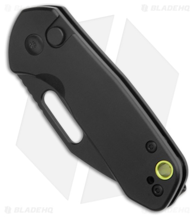 CJRB Mini Pyrite Button Lock Knife Black  Aluminum (2.2" Black AR-RPM9)