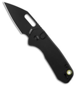 CJRB Mini Pyrite Button Lock Knife Black  Aluminum (2.2" Black AR-RPM9)