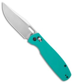 CJRB Prado Crossbar Lock Knife Aqua Green G-10 (3.75" Polished AR-RPM9)