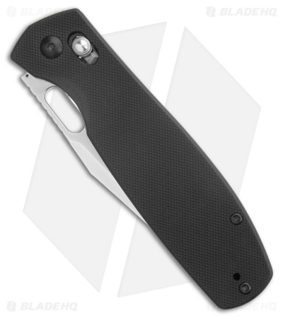 CJRB Prado Crossbar Lock Knife Black G-10 (3.75" Polished AR-RPM9)