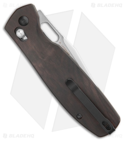 CJRB Prado Crossbar Lock Knife Ebony Wood (3.75" Polished AR-RPM9)