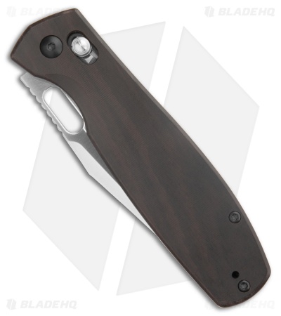 CJRB Prado Crossbar Lock Knife Ebony Wood (3.75" Polished AR-RPM9)