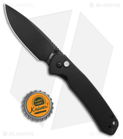 CJRB Pyrite Button Lock Knife Black Steel (3.1" Black AR-RPM9)