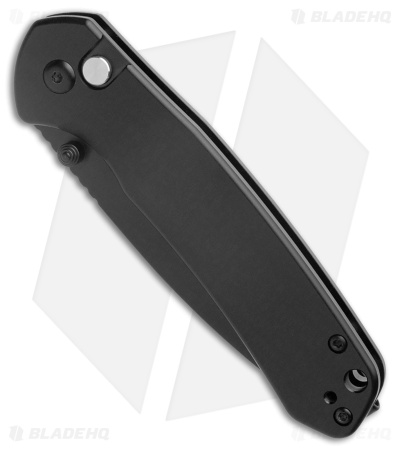 CJRB Pyrite Button Lock Knife Black Steel (3.1" Black AR-RPM9)