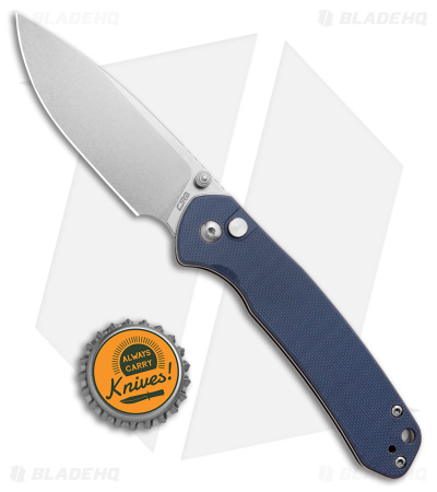 CJRB Pyrite Button Lock Knife Gray G-10 (3.1" Stonewash AR-RPM9)