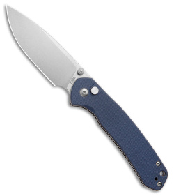 CJRB Pyrite Button Lock Knife Gray G-10 (3.1" Stonewash AR-RPM9)