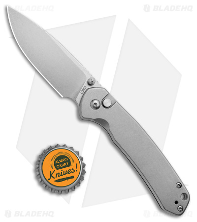 CJRB Pyrite Button Lock Knife Steel (3.1" Stonewash AR-RPM9)