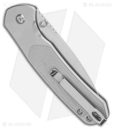 CJRB Pyrite Drop Point Button Lock Knife Radial Steel (3.1" Polished S90V)