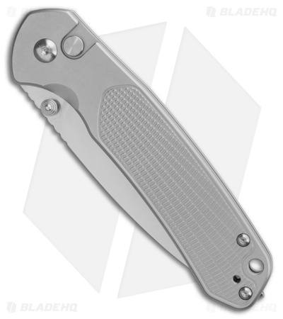 CJRB Pyrite Drop Point Button Lock Knife Radial Steel (3.1" Polished S90V)
