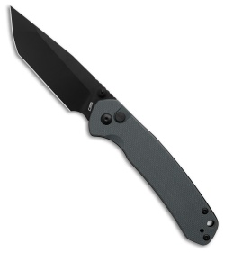 CJRB Pyrite Tanto Button Lock Knife Gray G-10 (3.1" Black) J1925BHQ-BGT