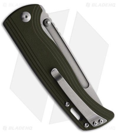 CJRB Cutlery Resource Liner Lock Knife Green G-10 (4.18" Stonewash AR-RPM9)